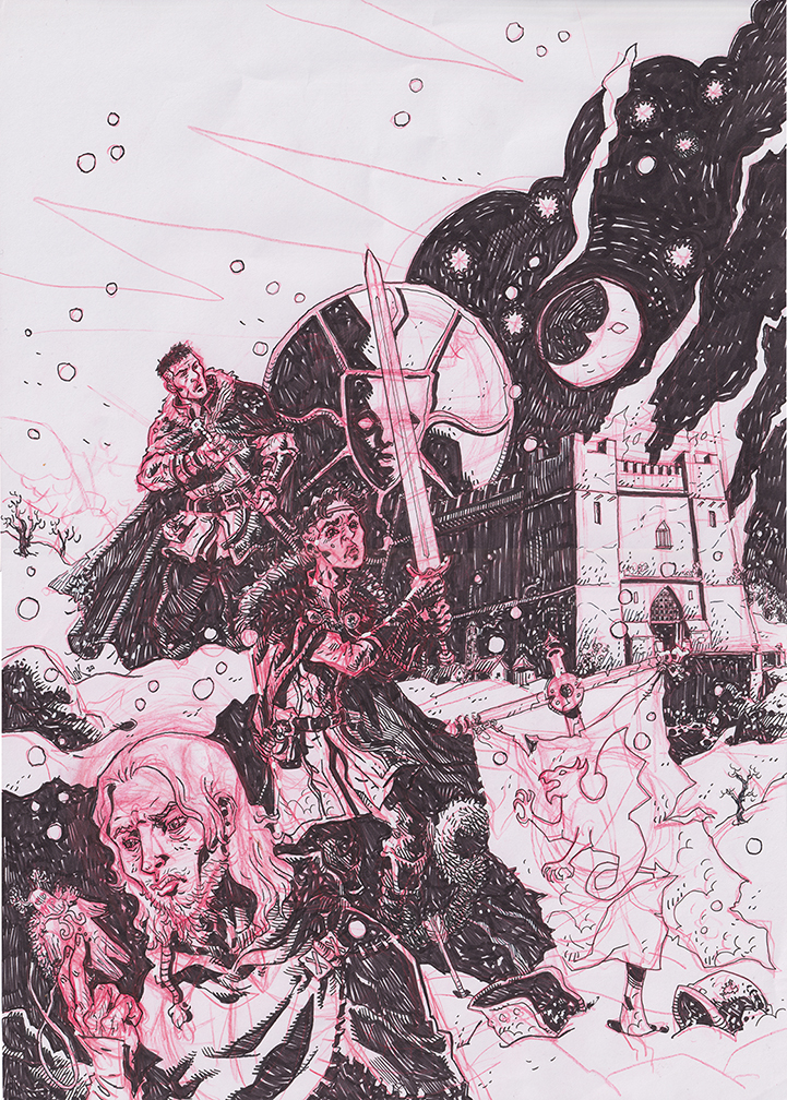 Merlin and Hector Pendragons cover